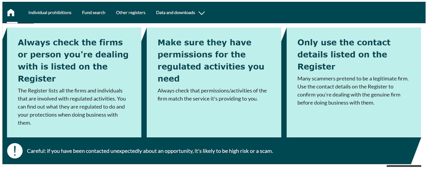 Navigating the FCA's Financial Services Register