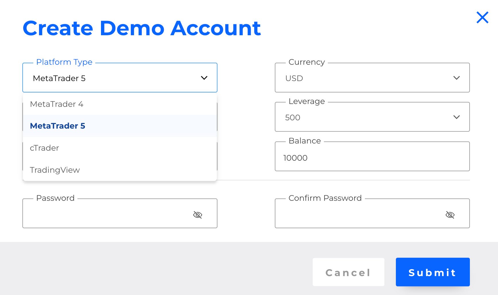 Opening a Blackbull demo account