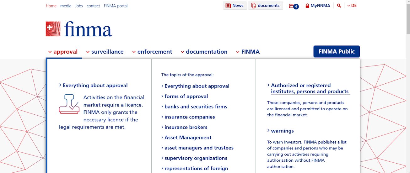 FINMA website