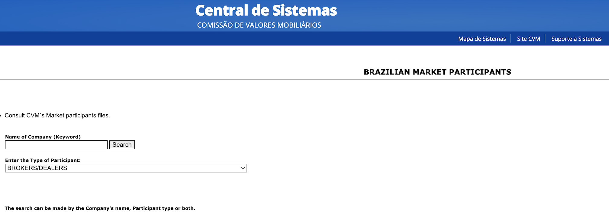 Brazil CVM broker regulator search directory
