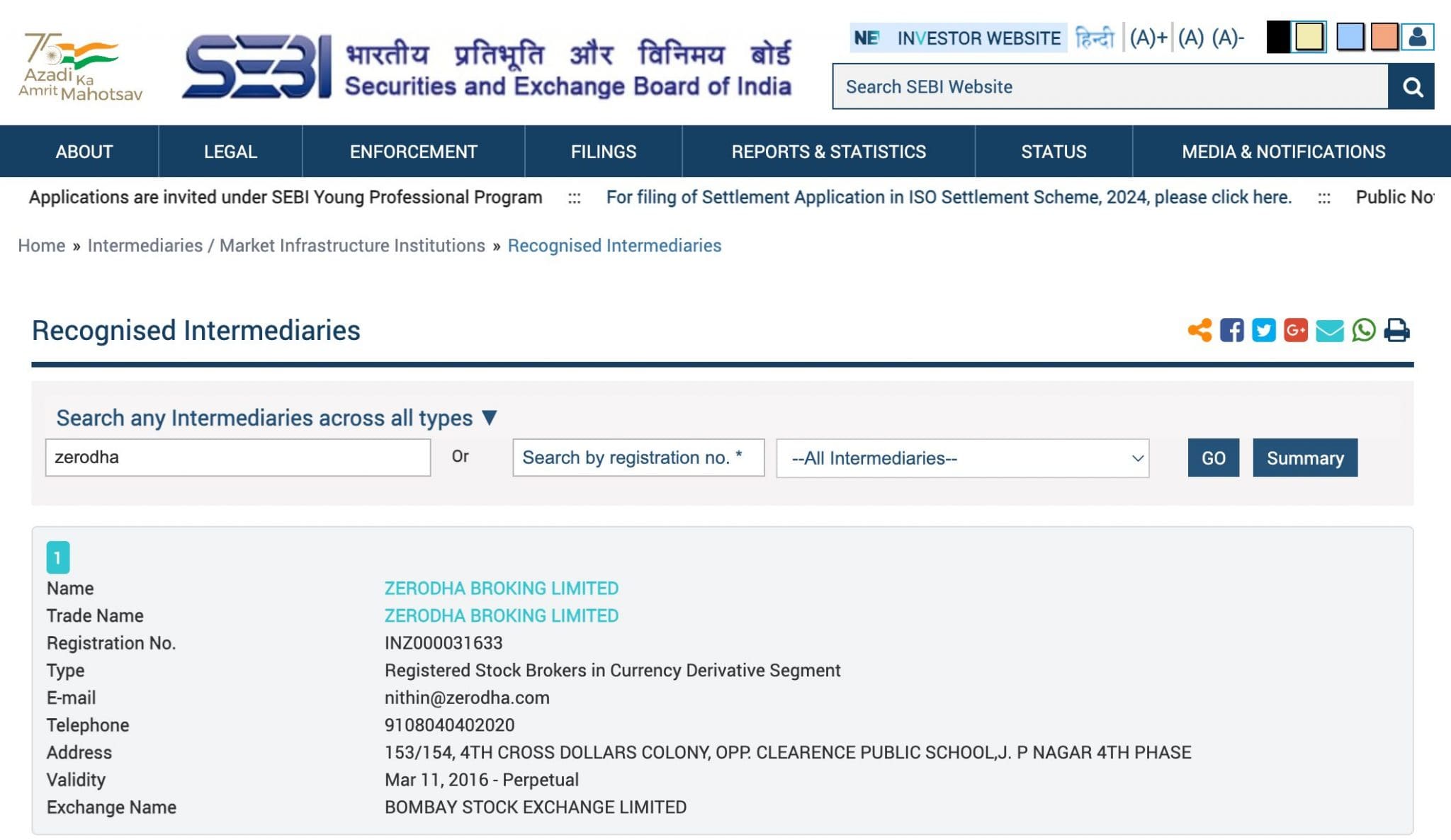 Zerodha forex trading platform listing on India's SEBI