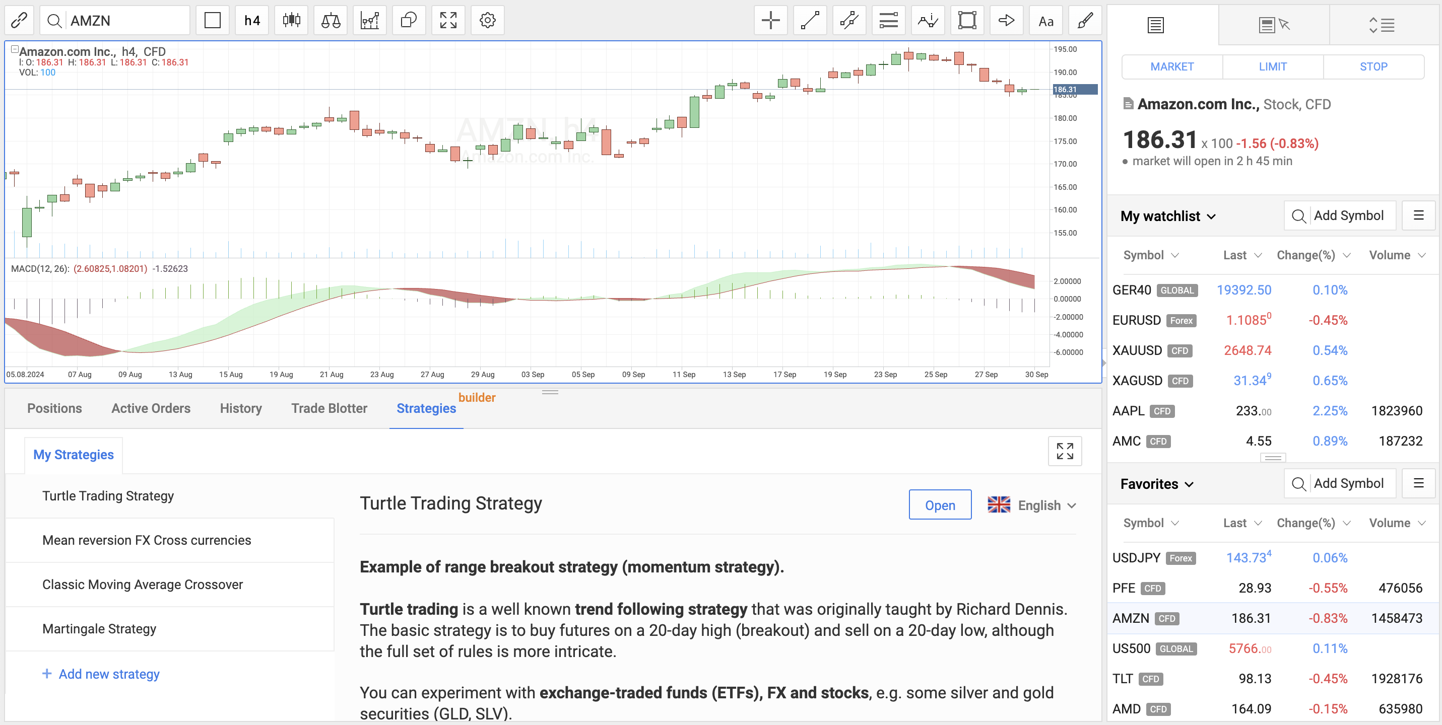 R Stocks Trader platforms at RoboForex