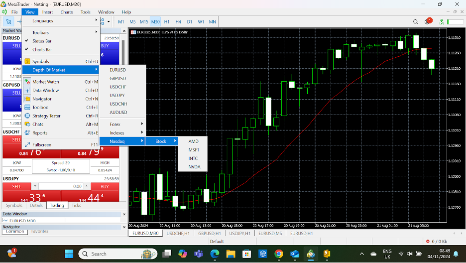 Depth of Market on MT5